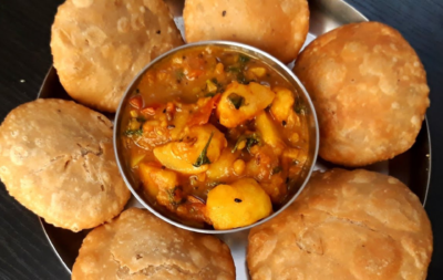 Sattu Kachori + Allu Sabzi