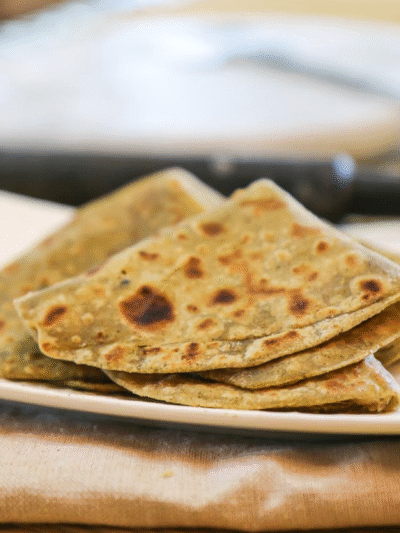Whole Wheat Plain Paratha 1Pcs